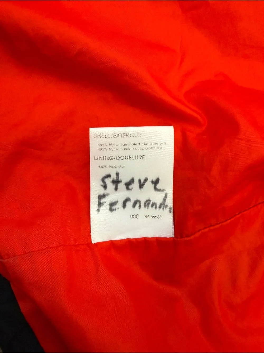 Vintage The North Face Size M Gore-Tex Red Black Hooded Jacket